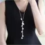 Frchalleretour jewelry for women Tassel Necklace for Women Long Pendant Necklace Set costume jewelry for girls Simple Bar Necklace