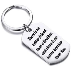 Zuo Bao Brother Gifts Brother Keychain There is no Better Friend Than a Brother Gift for Friend Family Jewelry