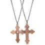 VITEROU Designed Magnetic Pure Copper Therapy Patterned Cross Pendant Therapy Necklace Pain Relief for Neck Arthritis Migraine Headaches Shoulders and Back,3500 Gauss