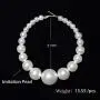 GreenTail Pearl Hoop Earrings for Women Lightweight Pearl Drop Earrings
