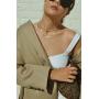 MONACHASE 18K Gold Plating Herringbone Chain Necklace For Women Gold Choker Necklace Fashion Simple Necklace Stainless Steel Chain Necklace Women Jewelry Gifts For Her