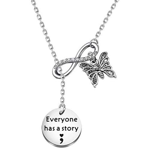 HOLLP Story Keychain Inspirational Jewelry Gift for Friends