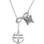 HOLLP Story Keychain Inspirational Jewelry Gift for Friends