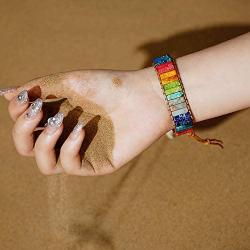 sedmart 7 Chakra Bracelets for Women with Real Stones Leather Wrap Healing Bead Bracelet Women Men Boho Friendship Jewelry…