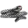 HZMAN Gothic Snake Shape Ring Jewelry Fashion Animal Snake Red CZ Eye Personality Stainless Steel Ring Size 6-12