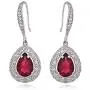 CZ Teardrop Earrings for Women - Sterling Silver Bridal Pear Shape Cubic Zirconia Crystal Rhinestone Fishhook Dangle Drop Earrings for Bride Bridesmaids Wedding Party Prom Fashion Costume Jewelry CZ Teardrop Earrings for Women - Sterling Silver Bridal Pear Shape Cubic Zirconia Crystal Rhinestone Fishhook Dangle Drop Earrings for Bride Bridesmaids Wedding Party Prom Fashion Costume Jewelry