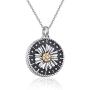 KINGWHYTE Urn Necklaces for Ashes for Women 925 Sterling Silver, Cremation Jewelry for Ashes of Loved Ones Keepsake