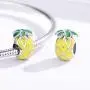 ABAOLALA Fruits Charm 925 Sterling Silver Watermelon, Apple, Banana, Pineapple, Avocado Beads fit 3mm Pandora Charms - Fruit Lovers