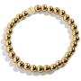 YBMYCM Letter Beaded Bracelets Initial Bracelets 14K Gold Plated Stretch Bracelets for Women Jewelry