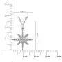 Sterling Silver Diamond Star Pendant Necklace (1/3 cttw, I-J Color, I2-I3 Clarity), 18'' Sterling Silver Diamond Star Pendant Necklace (1/3 cttw, I-J Color, I2-I3 Clarity), 18''