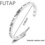 FOTAP I’m with You Till The End of The Line Cuff Bracelet Gift for Boyfriends, Girlfriends Mother Gift from Daughter, Son