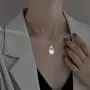 JLYY Minimalist Meticulous Workmanship Cremation Jewelry for Ashes 925 Sterling Silver CZ Keepsake Memorial Urn Women Necklace for Your Everlasting Memories
