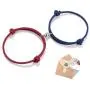 BOCHOI 2Pcs Magnetic Couples Bracelets Mutual Attraction Vows of Eternal Love Relationship Matching Jewelry Gifts for Women Men Bf Gf Friends BFF Him Her Birthday