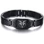 XUANPAI Stainless Steel Wristband ID Cross Bracelet Prayer Jewelry for Men Boys,Adjustable