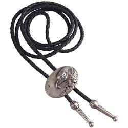 COOLLA Bolo tie- Handmade Western Cowboy Black Vintage Cicada Pendant for Women,Men