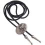 COOLLA Bolo tie- Handmade Western Cowboy Black Vintage Cicada Pendant for Women,Men