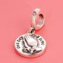Praying Hands Charms 925 Sterling Silver Love Prayer Dangle-Serenity Change Courage Wisdom Charms fits Pandora Style Bracelet, Gifts for Mothers Day/Thanksgiving