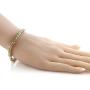 Gem Stone King 12.00 Ct Round Cut Canary Yellow Cubic Zirconias CZ 7inches Tennis Bracelet 7 Inch
