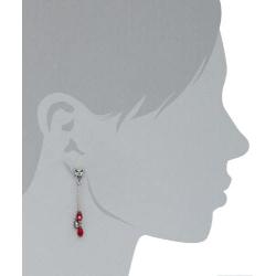 Marvel Comics Punisher Crystal Bead Dangle Earrings