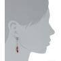 Marvel Comics Punisher Crystal Bead Dangle Earrings