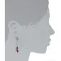 Marvel Comics Punisher Crystal Bead Dangle Earrings
