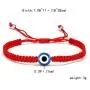 4Pcs Evil Eye Bracelets for Women Men,7 Knot Adjusted Handmade Lucky Bracelets for Protection Kabbalah Black Blue Red String Bracelets Amulet Jewelry Gift for Families Friends,4 Packs