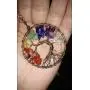 E-clickstore Tree of Life Seven Chakra Pendant Amethyst Rose Quartz Healing Crystal Necklace Gemstone Chakra Jewelry with 7 chakra in Copper Wire E-clickstore Tree of Life Seven Chakra Pendant Amethyst Rose Quartz Healing Crystal Necklace Gemstone Chakra Jewelry with 7 chakra in Copper Wire