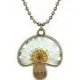 Retro Vintage Dry Flower Transparent Resin Dry Flower Pendant Statement Cocktail Party Necklace Retro Vintage Dry Flower Transparent Resin Dry Flower Pendant Statement Cocktail Party Necklace