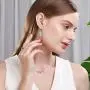 Opal Gem Leverback Earrings Lightweight, Olive Leaf Opal Earrings for Women Girls