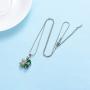 mingkejw Urn Necklace Four Leaf Clover Cremation Jewelry for Ashes Pendant Keepsake Memorial Necklace for Women Men