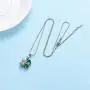 mingkejw Urn Necklace Four Leaf Clover Cremation Jewelry for Ashes Pendant Keepsake Memorial Necklace for Women Men