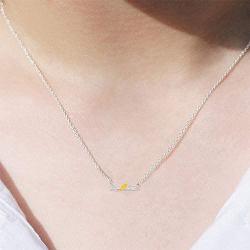 Boma Jewelry Sterling Silver Birds On A Wire 14 KT. Gold Vermeil Necklace, 18 Inches