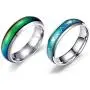 2 Pcs 6MM Comfort Fit Stainless-Steel Color Changing Heart Mood Ring Wedding Band Anniversary Promise 2 Pcs 6MM Comfort Fit Stainless-Steel Color Changing Heart Mood Ring Wedding Band Anniversary Promise