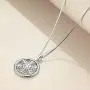 LUHE Sunflower Pendant Necklace for Women Girls Sterling Silver Sun Flower Necklace Engraved You are My Sunshine LUHE Sunflower Pendant Necklace for Women Girls Sterling Silver Sun Flower Necklace Engraved You are My Sunshine