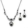Mariell Jet Hematite Black Vintage Crystal Necklace & Earrings Jewelry Set for Prom, Bridal, Bridesmaids Mariell Jet Hematite Black Vintage Crystal Necklace & Earrings Jewelry Set for Prom, Bridal, Bridesmaids