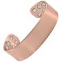 MagnetRX® Pure Copper Magnetic Bracelet - Arthritis Pain Relief & Carpal Tunnel Magnetic Therapy Copper Bracelets - Adjustable Wide Copper Cuff Bracelet with 12 Magnets (Brushed Copper, M/L)