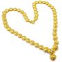 Heart 22k 23k 24k Thai Baht Yellow Gold GP Gold Plated Necklace Choker Pendant Jewelry Women