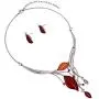 Rosemarie Collections Womens Leaf Design Statement Bib Necklace Earrings Set, 14''-17'' with 3'' Extender Rosemarie Collections Womens Leaf Design Statement Bib Necklace Earrings Set, 14''-17'' with 3'' Extender