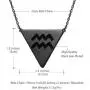 beautlace Horoscope Zodiac Triangle Necklaces 12 Constellation Astrology Charm 18K Gold/Silver/Black Gun Plated Pendant Necklace for Women Men Jewelry Gift