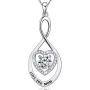 MUATOGIML Mothers Birthday Gifts 925 Sterling Silver Love You Mom Heart Infinity Pendant Necklace for Women Nana