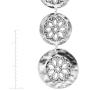 Silpada Inner Groove Flower Cut-Out Disc Drop Earrings in Sterling Silver