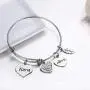 Luvalti Grandma Nana Love Heart Charm Bracelet Adjustable Bangle Gift for Women Luvalti Grandma Nana Love Heart Charm Bracelet Adjustable Bangle Gift for Women