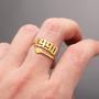 Year Open Ring for Women,Initial Number Birth Year Ring Adjustable Promise Rings Engagement Wedding Band Gold/Silver Stainless Steel Ring for Girl Delicate Jewelry Gift