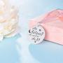 Inspirational Jewelry 925 Sterling Silver Disc Coin Pendant Engraved She Believed She Could So She Did Necklace for Teen Girl Friend Encouragement Gift