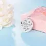 Inspirational Jewelry 925 Sterling Silver Disc Coin Pendant Engraved She Believed She Could So She Did Necklace for Teen Girl Friend Encouragement Gift
