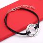 TEAMER Adjustable Wax Cord Bracelet Volleyball Charm Jewelry for Woman/Man Best Gifts