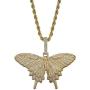 TOPGRILLZ Fully Iced out Lab Diamond 3D Pendant Necklace for Men and Women Birthday Gifts