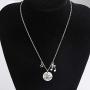 KUIYAI Eat Sleep Hamilton Repeat Necklace with Music Charm Hamilton Necklace Musical Jewelry Theatre Lover Gift