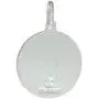 Sterling Silver Mother Mary Baby Jesus Medal Necklace 3/4 inch Round 0.8mm Chain Sterling Silver Mother Mary Baby Jesus Medal Necklace 3/4 inch Round 0.8mm Chain