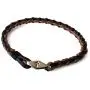 FORGIVEN JEWELRY Braided Leather Cross Bracelet